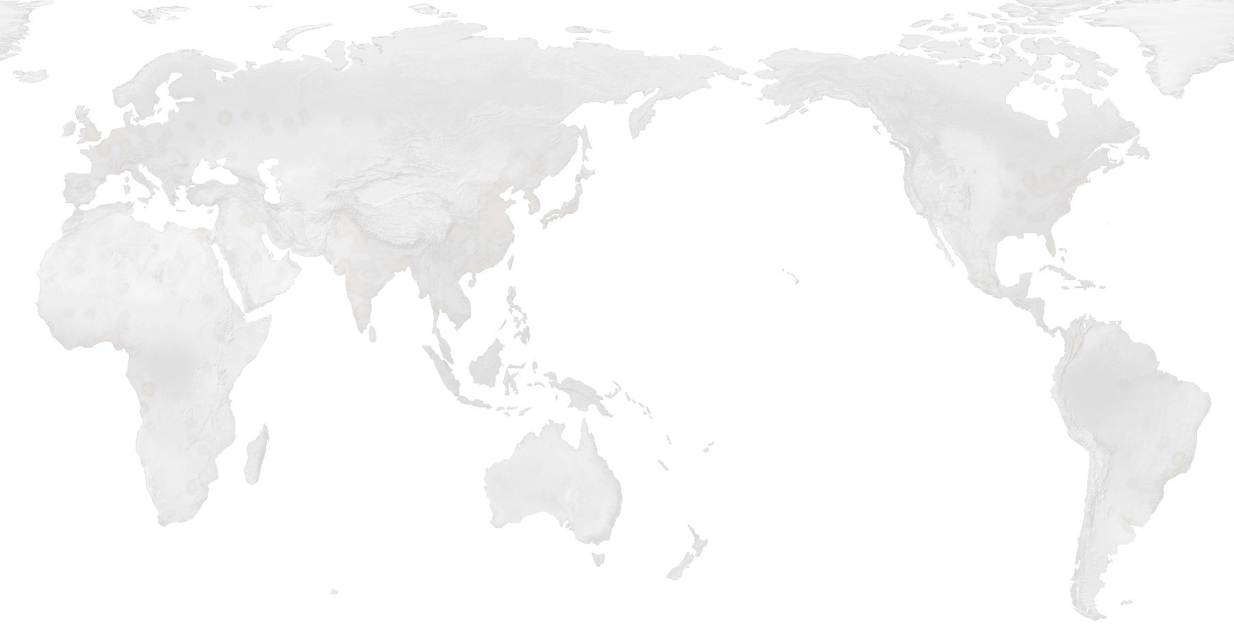 World map showing YT CIG service regions