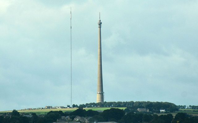 Emley Moor transmission towers in the United Kingdom