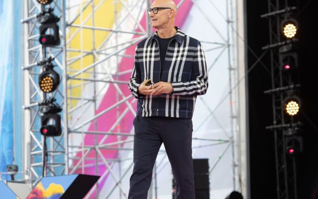 Deutsche Telekom CEO Timotheus Hoettges speaking at a conference in Berlin (Light Reading)