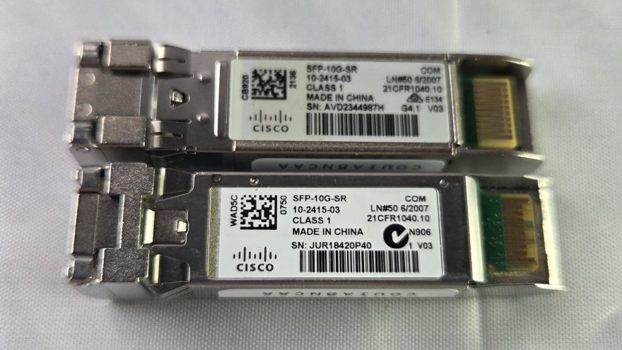 SFP+ optical transceiver modules